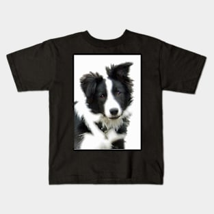 Border Collie Puppy - Ty Kids T-Shirt